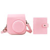 Picture of Protective Camera Case for Fujifilm Instax Mini 11 12 9 Instant Camera with Instax Mini Album, Photo Album for Fujifilm Instax Mini Camrea, PU Leather Bag Cover with Removable Adjustable Strar (Pink)