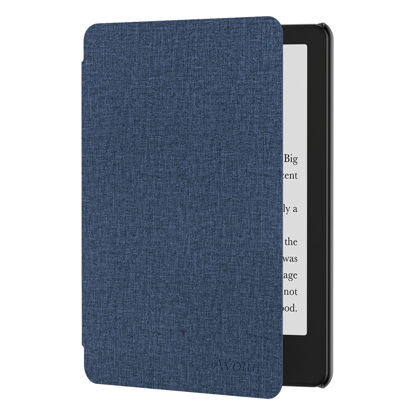 Picture of Ayotu Case for All-New 6.8" Kindle Paperwhite (11th Generation - 2021 Release), Durable Smart Cover with Auto Sleep/Wake, Only Fit 2021 Kindle Paperwhite or Signature Edition, Dark Blue
