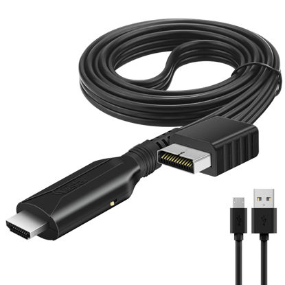 Picture of Wiistar PS2 to HDMI Converter Adapter PS2 HDMI Cable 1m/3.2ft Video Converter for HDTV HDMI Monitor Supports All PS2 Display Modes