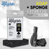 Picture of T.Taio Esponjabon Charcoal Soap Sponge - Cleansing Shower Scrubber - Cleaning Bath Wash Scrub - Oil Removal - Massage & Lather Foot, Elbow, & Face - Bathroom Accessories - Charcoal (2-Pack)