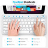 Picture of Emetok for iPad Keyboard [Aluminum Base, Big Keycap, Rechargeable], Portable Bluetooth 5.1 Keyboard for iPad 10th/9th/8th, iPad Pro 11/12.9, iPad Air/Mini/iPhone, Silver