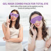 Picture of 2PCS Gel Eye Mask Reusable Hot Cold Therapy Gel Bead Eye Mask for Puffiness /Dark Circles/Eye Bags /Dry Eyes/Headaches/Migraines/Stress Relief, Cooling Eye Mask Hot/Cold Compress Eye Mask (Purple)