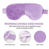 Picture of 2PCS Gel Eye Mask Reusable Hot Cold Therapy Gel Bead Eye Mask for Puffiness /Dark Circles/Eye Bags /Dry Eyes/Headaches/Migraines/Stress Relief, Cooling Eye Mask Hot/Cold Compress Eye Mask (Purple)