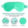 Picture of 2PCS Gel Eye Mask Reusable Hot Cold Therapy Gel Bead Eye Mask for Puffiness /Dark Circles/Eye Bags /Dry Eyes/Headaches/Migraines/Stress Relief, Cooling Eye Mask Hot/Cold Compress Eye Mask (Green)