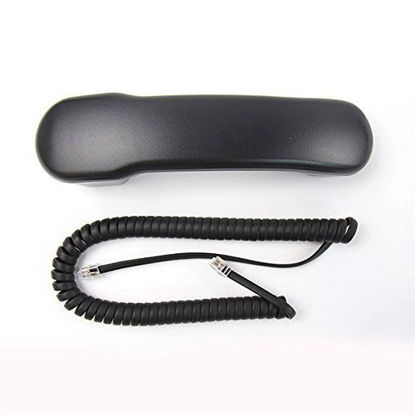 Picture of The VoIP Lounge Handset Receiver with Curly Cord for Nortel Norstar T7000 Series Business Phone T7100 T7208 T7316 T7316E and M3900 Series M3904 M3903 Charcoal Black (See Full Description Below)