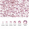 Picture of 2000 Pieces Flat Back Gems Rhinestones 6 Sizes (1.5-6 Mm) Round Crystal Rhinestones with Pick up Tweezer and Rhinestones Picking Pen for Crafts Nail Clothes Shoes Bags DIY Art (Pink)