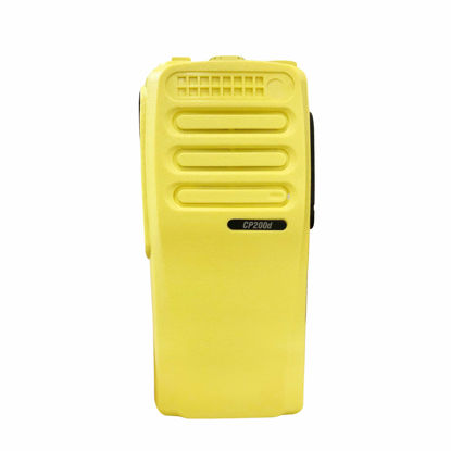 Picture of VBLL Yellow 16 Channel Aftermarket Housing Case for CP200D Radio with Buttons Channel PTT Button Stickers