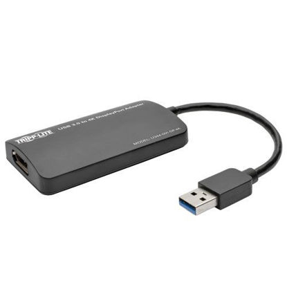 Picture of Tripp Lite USB 3.0 SuperSpeed to DisplayPort Dual-Monitor External Video Graphics Card Adapter, 512 MB SDRAM, 4K x 2K (U344-001-DP-4K)