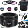 Picture of EF 50mm f/1.8 STM Lens Expo Essential Accessories Bundle Includes 3Pcs Filter Kit + Lens Pouch + Brush Pen + Dust Blower + Fiber Cloth