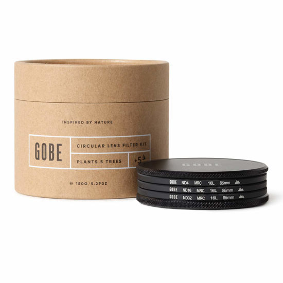 Picture of Gobe ND Filter Kit 86mm MRC 16-Layer: ND4, ND16, ND32