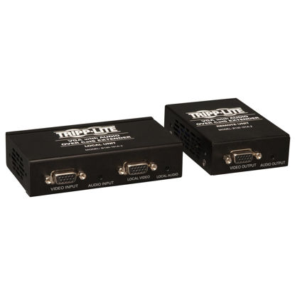 Picture of Tripp Lite VGA with Audio over Cat5 / Cat6 Extender, Transmitter and Receiver with EDID Copy, 1920x1440 at 60Hz(B130-101A-2) , Black , 1000 Foot