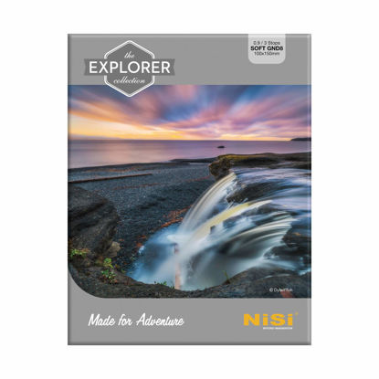 Picture of NiSi Soft GND8 100x150mm Explorer Collection | Hardened Glass Soft 3-Stop Graduated Neutral Density Lens Filter | Long-Exposure and Landscape Photography