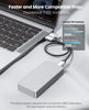 Picture of ORICO 40Gbps M.2 NVMe SSD Enclosure USB4 PCIe3.0x4 USB-C Aluminum Adapter, Upgraded NVMe PCIe 2280 M-Key External M2 Solid State Drive Enclosure, Compatible Thunderbolt 3/4 USB3.2/3.1/3.0/ Type C