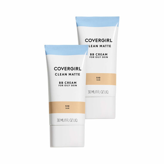 Picture of Covergirl Clean Matte BB Cream for Oily Skin, 510 Fair, 1 Fl Oz, Pack of 2 (Packaging May Vary)