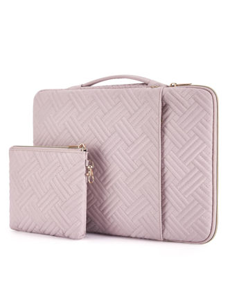 Picture of BAGSMART Laptop Sleeve Bag Compatible with MacBook Air/Pro, 13-13.3 inch Notebook, Compatible with MacBook Pro 14 Inch, MacBook Air M2 Sleeve 13 Inch, Laptop Case with Accessories Bag, Pink