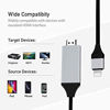 Picture of [Apple MFi Certified]Lightning to HDMI,Lightning to HDMI Adapter Cable 2K Lightning to Digital AV Adapter Sync Screen Converter for iPhone iPad iPod on TV Monitor Projector-6.6ft,Plug and Play (Black)