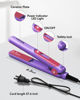 Picture of Wavytalk Mini Portable Flat Iron, 0.7 Inch Dual Voltage Flat Iron - Small Irons for Short Hair, Curls Bangs, Worldwide Use Travel Flat Iron (Purple)