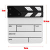 Picture of for Small Clapboard Senyar Clap Board,Mini Acrylic Director Scene Clapperboard TV Movie Action Board Film Cut Prop with Pen,15 * 16.5 * 2.5cm/5.9 * 6.5 * 1inch(White/Black)