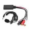 Picture of Car Bluetooth AUX Module, Bluetooth AUX Module 2 RCA Cable Adapter with Hands‑Free Microphone For Universal Car