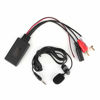 Picture of Car Bluetooth AUX Module, Bluetooth AUX Module 2 RCA Cable Adapter with Hands‑Free Microphone For Universal Car