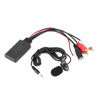 Picture of Car Bluetooth AUX Module, Bluetooth AUX Module 2 RCA Cable Adapter with Hands‑Free Microphone For Universal Car