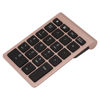 Picture of WESE Wireless Number Pads, 22 Keys Numeric Keypad Ultra Thin Extensions Number Keyboard Bluetooth 3.0 Portable Number Numpad for Laptop, PC, Desktop(Rose Gold)