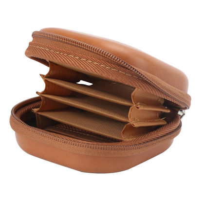 Picture of PU Lens Filter Pouch Case for 5 Circular Filters Up to 82mm, Circular Lens Filter Protector Storage Case Layered Design Lens Filter Cover Waterproof Box