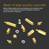 Picture of Csdtylh 180Pcs M4 Motherboard Standoffs&Screws&Nuts Kit, Hex Male-Female Brass Spacer Standoffs, Laptop Screws for DIY Computer Build, Electronic Projects, Raspberry Pi, Circuit Board etc.