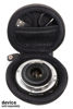 Picture of WGear Semi-Hard Lense Case for DSLR Camera Lens (Canon, Nikon, Sony, Pentax, Olympus, Panasonic,etc), Medium Size with Carabiner, lens cleaning wipe (Black Medium) (Black X-Small)