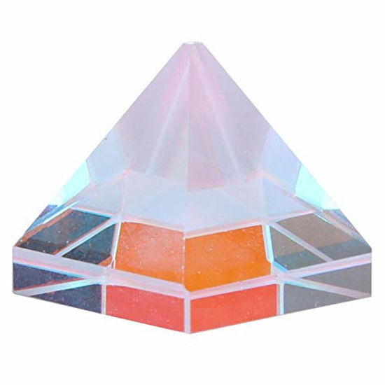 Picture of 6 inch Optical Glass Triangular Prism for Teaching Light Spectrum Physics and Photo Photography Prism, 150mm(3)