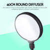 Picture of DAUERHAFT Portable Round Softbox Flash Diffuser, 40CM Foldable Round-Shape Speedlite Softbox Diffuser Flash Diffuser for Speedlight with a Storage Bag for Camera Flash Light Phototgraphy Accessories