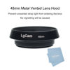 Picture of LingoFoto 48mm Metal Tilted Vented Lens Hood Shade QL17 GIII R35 F2 F2.8 R50 R28 E48 Replace for Canon Black