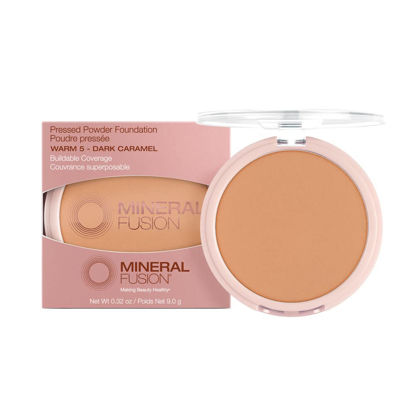 Picture of Mineral Fusion Pressed Powder Foundation, Warm 5, 0.32 Ounce