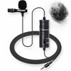 Picture of Nicama LVM1 Lavalier Lapel Microphone with Windscreen Muff for DSLR Camera Canon Nikon Camcorder Zoom TASCAM Audio Recorder Smartphone PC