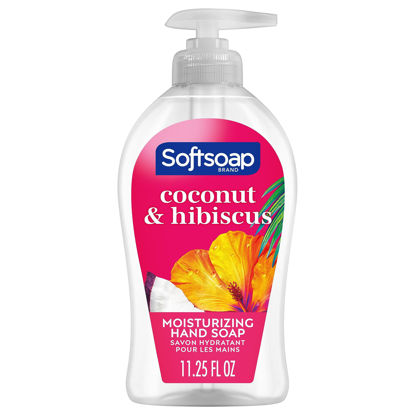 Picture of Softsoap Coconut & Hibiscus Scent Hydrating Liquid Hand Soap, Liquid Hand Soap, 11.25 Ounce, 6 Pack