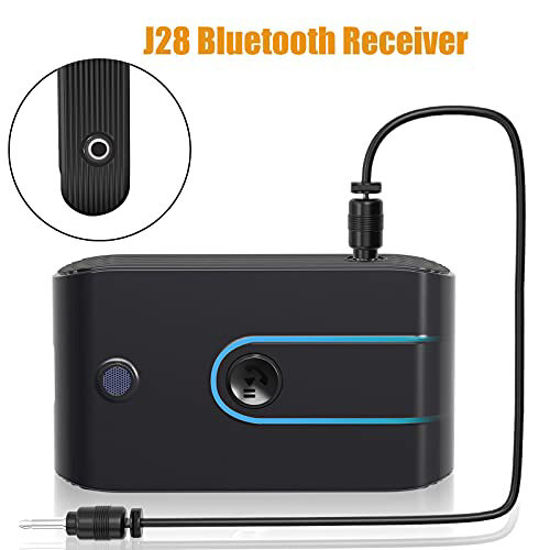 Picture of Bluetooth Car Adapter Aux Input,ZINMOND Bluetooth 5.0 Music Receiver for Home Stereo,Wireless Audio Noise Cancelling aptX Adapter, with Volume Control Supports Hands Free Calls, 8H Battery Life