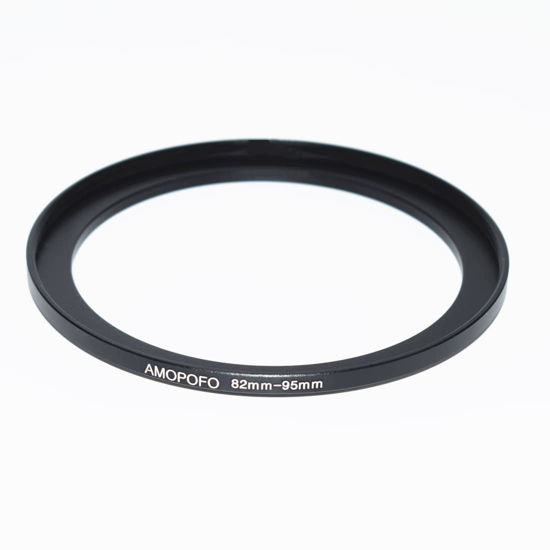 Picture of 82mm to 95mm Step Up Ring Filter Adapter Metal Step Up Ring,Compatible with All 82mm Camera Lens & 95mm UV,ND,CPL Accessories,Made of CNC Machined Aluminum(82-95mm)