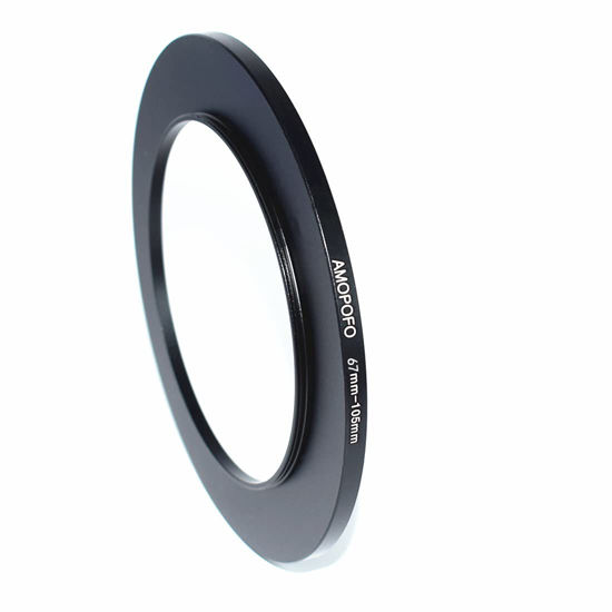 Picture of 67mm Lens to 105mm Camera Filter Ring,Compatible with All 67mm Camera Lens & 105mm UV,ND,CPL Lens Hood Accessories,Made of CNC Machined Aluminum(67-105mm)