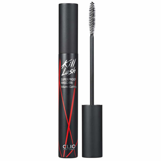 Picture of CLIO Kill Lash Superproof Mascara, Ultra-Volumizing, Smudge-Proof, Clump-Free, Curl-Holding, Long-Lasting, 0.24 fl oz (002 VOLUME CURLING BLACK)