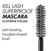 Picture of CLIO Kill Lash Superproof Mascara, Washable, Vegan Formula, Ultra-Volumizing, Smudge-Proof, Clump-Free, Curl-Holding, Long-Lasting, 0.24 fl oz (004 EXTREME VOLUME BLACK)