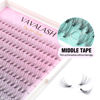 Picture of VAVALASH Individual Cluster Lashes 280 PCS DIY Eyelash Extension Light and Soft Faux Mink Slik Lash Clusters Easy Full Lash Extensions DIY at Home (10D-C Curl-11mm)