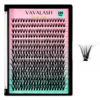 Picture of VAVALASH Individual Cluster Lashes 30D-0.07-C-9-16MIX DIY Eyelash Extension 280 Lash Clusters Faux Mink Slik Individual Lashes Easy Full Lash Extensions DIY at Home (30D-0.07-C-9-16mm Mix)