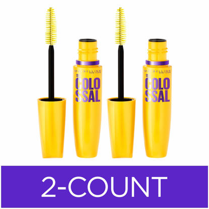 Picture of Maybelline Volum' Express Colossal Washable Mascara Makeup, Volumizing, Classic Black, 2 Count