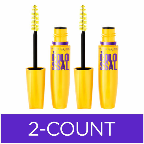 Picture of Maybelline Volum' Express Colossal Washable Mascara Makeup, Volumizing, Classic Black, 2 Count