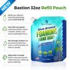 Picture of Bastion Foaming Hand Soap Refill (32oz) Pouch - Antibacterial Refreshing Clean Blue Breeze Scent Bulk Hand Wash -Made In The USA