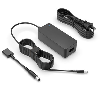 Picture of Charger for Dell Laptop Charger, 65W, 45W, Compact Design, for All Round Connectors, (UL Safety Certified)