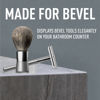 Picture of Bevel Safety Razor & Shaving Brush Display Stand with Non Slip Base, Dual Shave Stand Designed to Prevent Water Damage, Improve Hygiene and Protect Shaving Kit