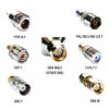 Picture of RTL-SDR Blog SMA Male to SMA M, BNC F, Type N F, Type F F, UHF F, PAL F Straight Adapters Kit