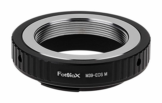 Picture of Fotodiox Lens Mount Adapter, for Leica M39, L39 Screw Mount (39mm Thread) Lens to Canon EOS M Mirrorless Cameras