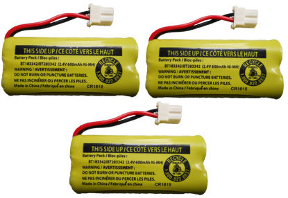 Picture of JustGreatDealz Battery BT183342 / BT283342 for Vtech AT&T Cordless Telephones CS6114 CS6419 CS6719 EL52300 CL80111 (3-Pack)